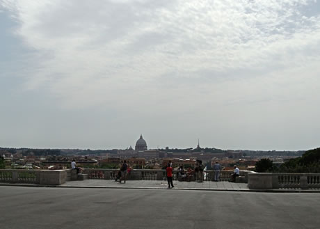 Blick auf Rom vom Pincio foto