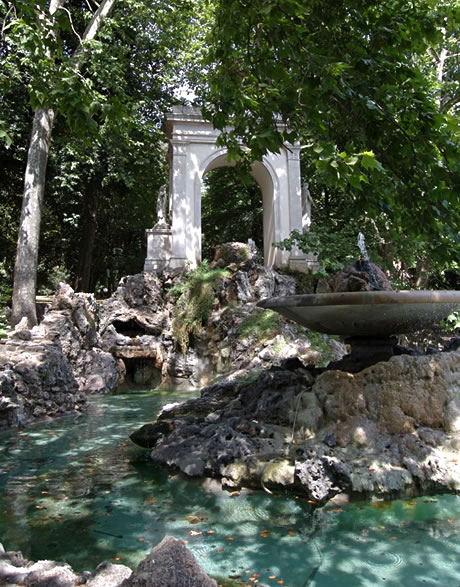 Brunnen in Villa Borghese Rom foto