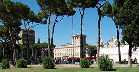 Der Piazza Venezia von Rom foto