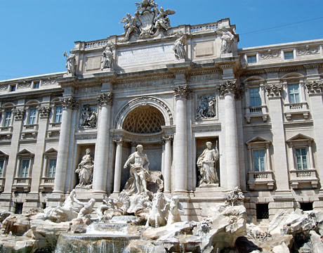 Der Trevi Brunnen Rom foto