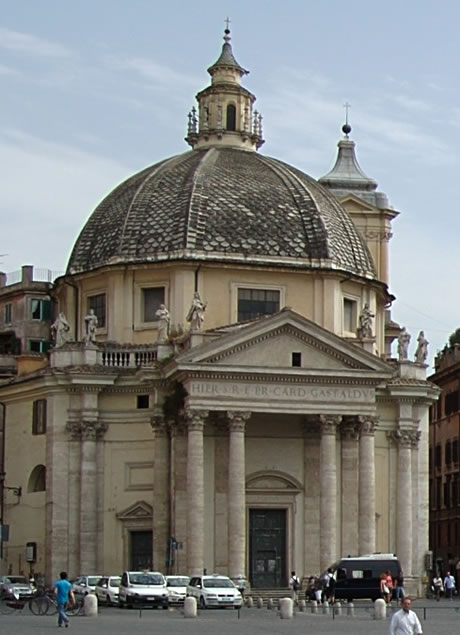 Die Kirche Santa Maria dei Miracoli in Rom foto