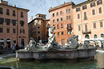 Der Neptunbrunnen Auf Der Piazza Navona