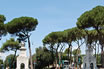 Der Zugang Zum Villa Borghese Park Rom