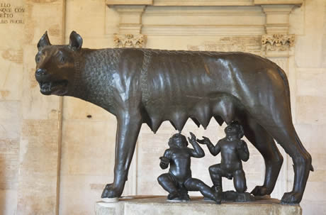 Capitoline she wolf in Rome photo
