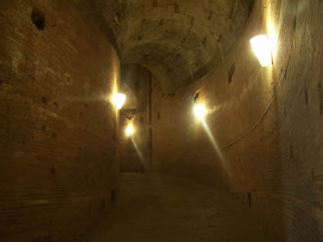 Inside the mausoleum of Hadrian in Rome photo