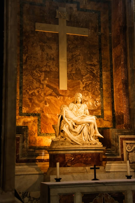 La Pieta by Michelangelo in Saint Peter s basilica in Rome photo