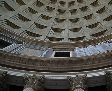 Pantheon columns capitols ornaments photo