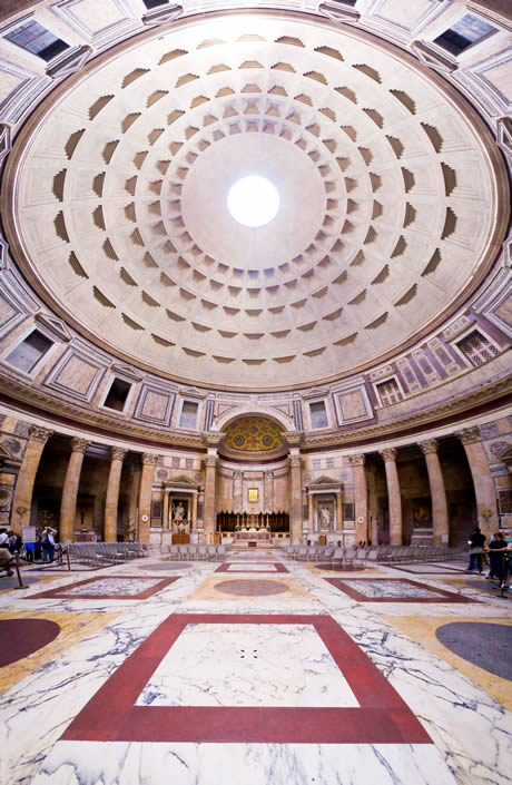 The interior of the Pantheon in Rome photo