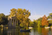 Boats And A Classic Temple In Villa Borghese In Rome