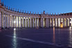 Colonade In Saint Peters Square At Vatican