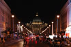 Evening On Via Della Conciliazione At Vatican