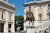 Marcus Aurelius Statue In Capitolium Square At Rome