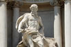 Ocean God Statue At Trevi Fountain