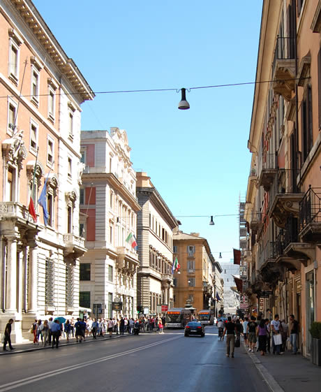 Via del Corso of Rome photo