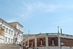 Escaliers Vers La Place Du Quirinal De Rome