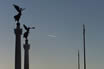 Piazza Venezia Après Le Coucher Du Soleil à Rome