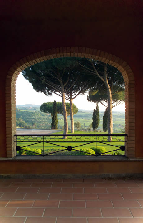 Vue sur les collines du château Gandolfo Rome photo