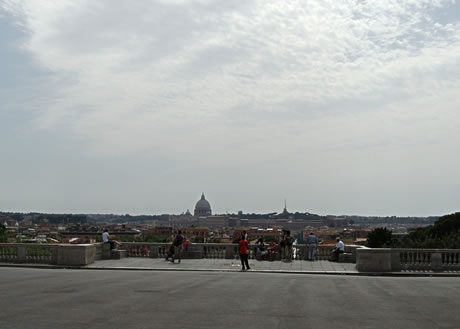Terrazza del Pincio a Roma foto