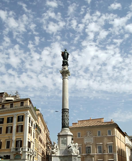 Columna imaculatei conceptiuni din Piata Spaniei foto