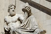 Statuia Zeului Tibru La Palatul Senatorio Din Roma