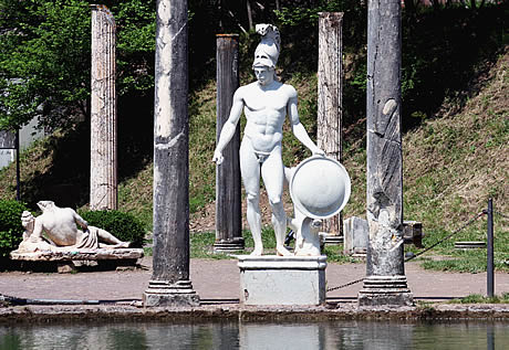 Villa Adriana in Tivoli langa Roma foto