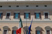 фасад дворца Montecitorio в Риме